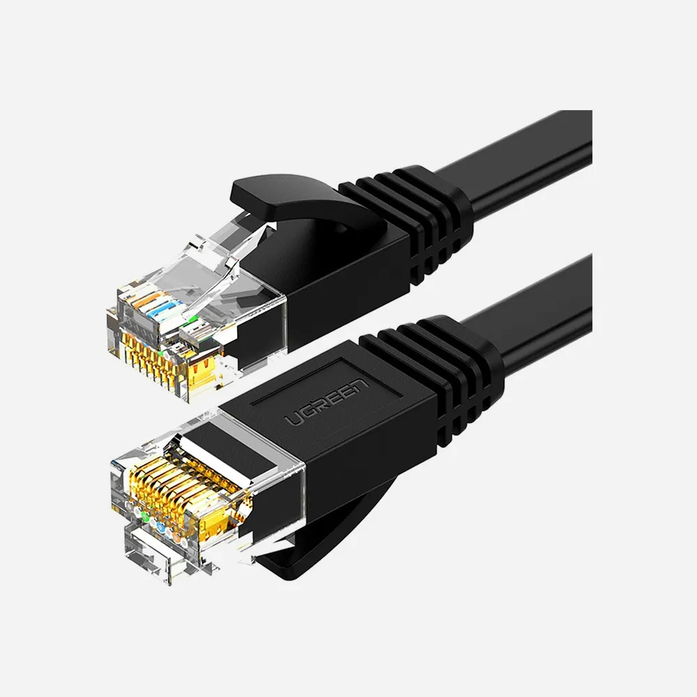 UGREEN Cat 6 U/UTP 5m Flat Ethernet Cable Black (50176)
