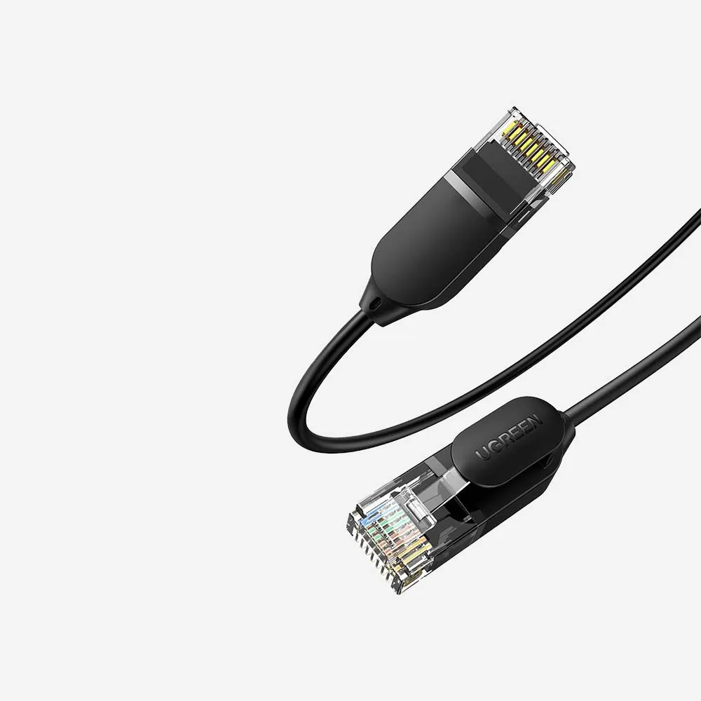 [70332] UGREEN Cat 6A 1m Pure Copper Ethernet Cable Black (70332)