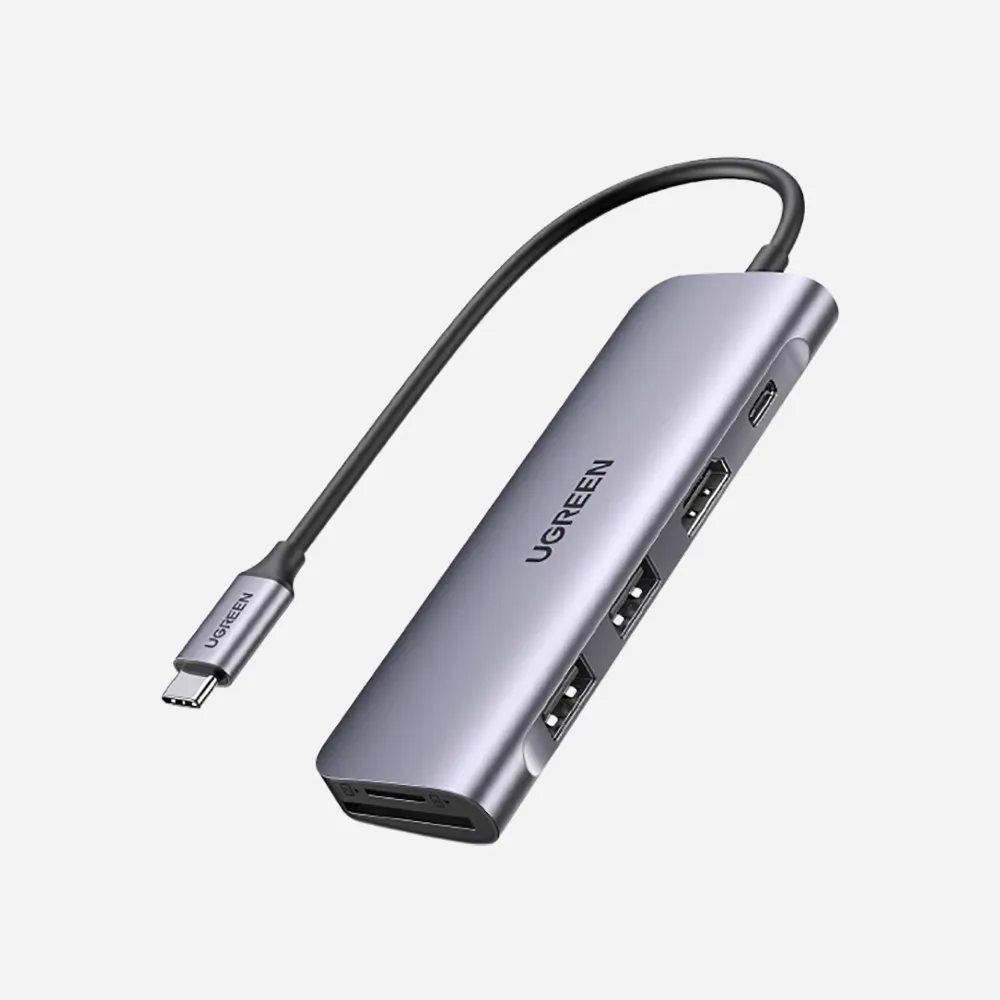 [70411] UGREEN 6-in-1 USB-C Multifunctional Hub Adapter / 70411