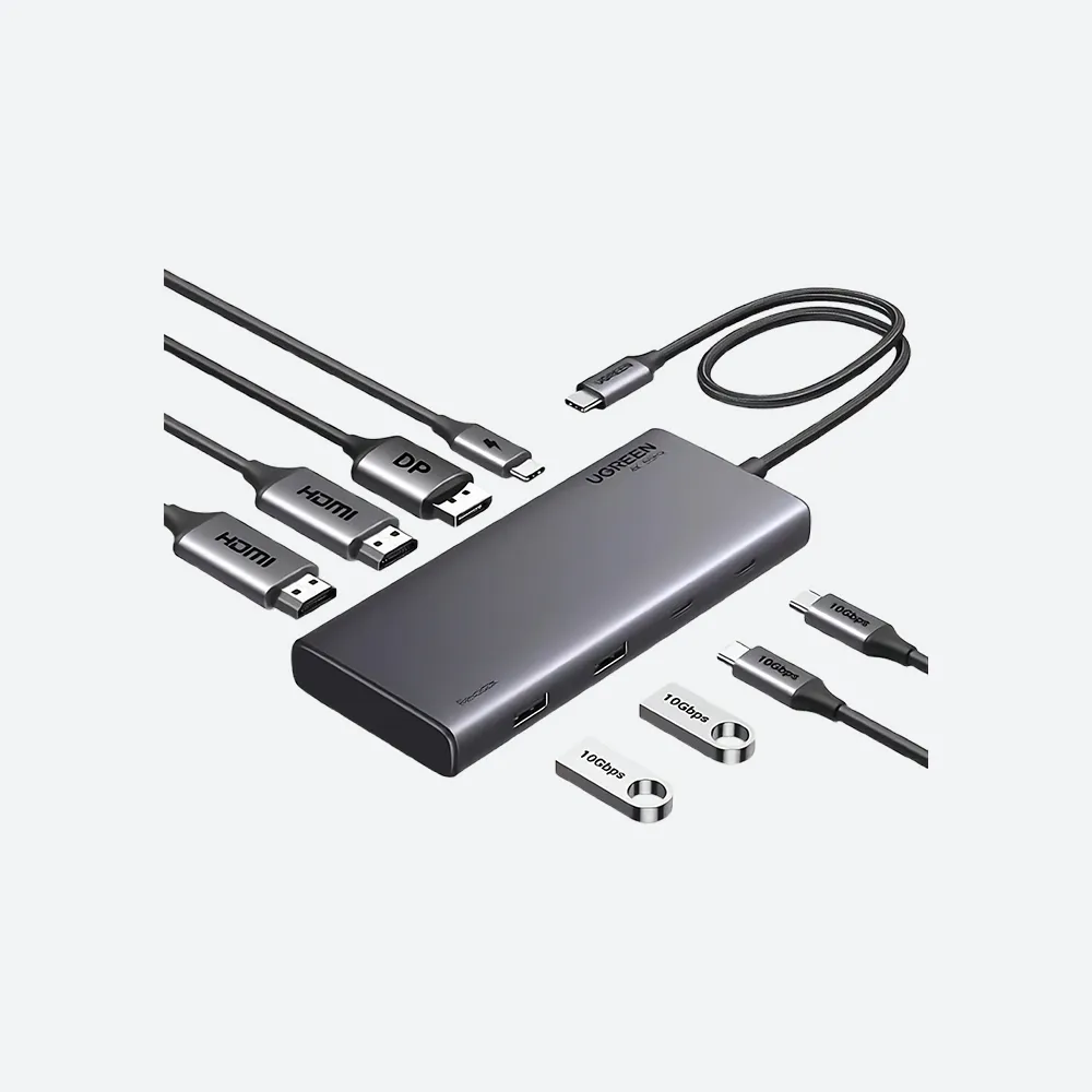 [80551] UGREEN CM359 5-in-1 USB-C to USB-A HDMI SD/TF Multifunction Hub Adapter (Gray 80551)