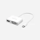 UGREEN 30843 MM123 USB Type C to HDMI+VGA Converter White