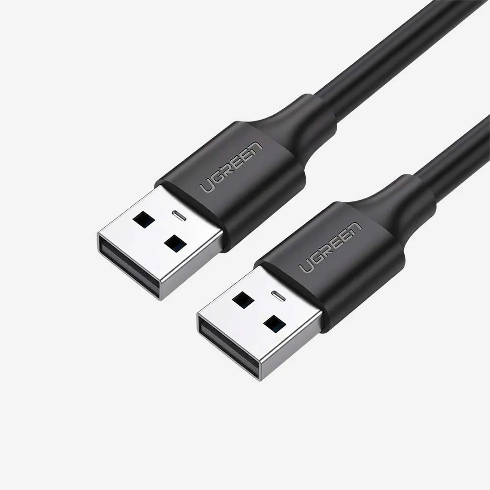 [10309] UGREEN 10309 US102 1m USB-A Male to USB-A Male Cable Black