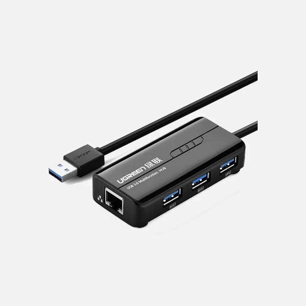 UGREEN USB 3.0 Hub with Gigabit Ethernet Adapter (20265)