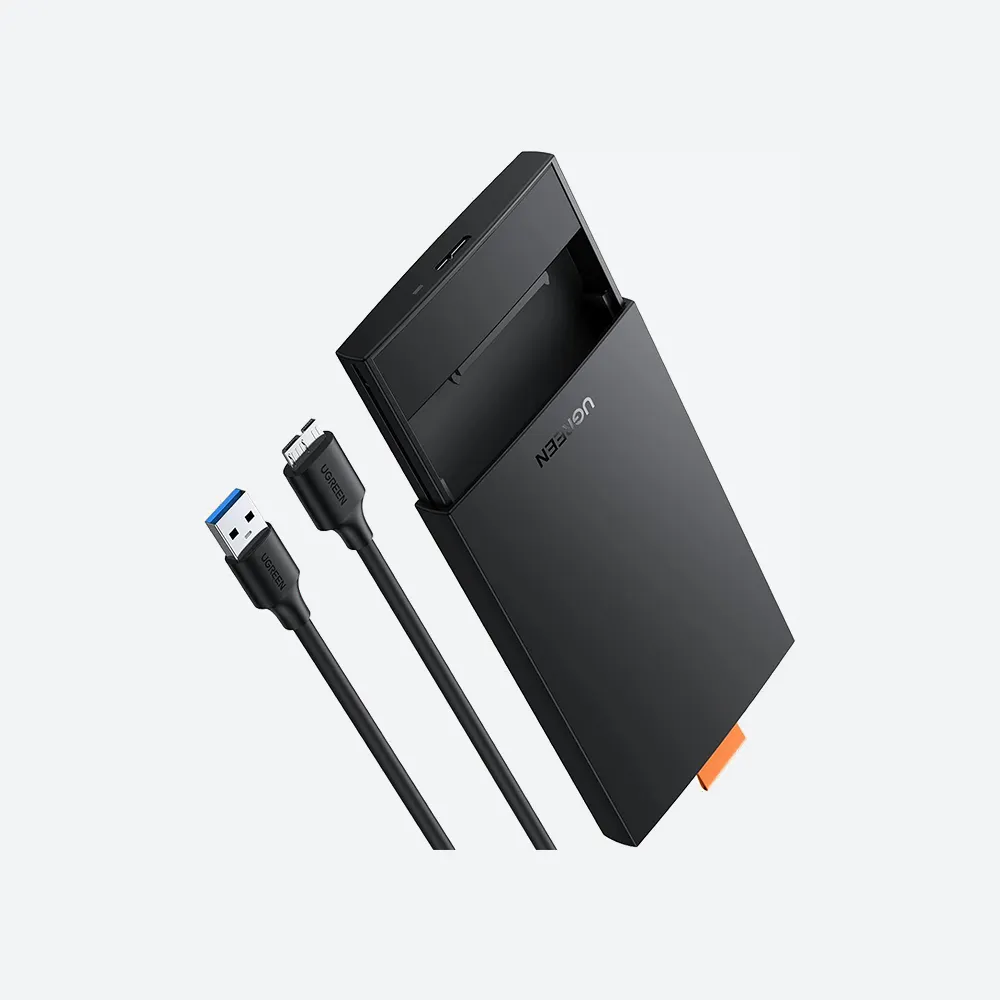 UGREEN 60353 HDD SSD disk housing 2.5 '' SATA USB 3.2 Gen 1 (5 Gbps) micro USB SuperSpeed + 0.5 m Cable Black CM237