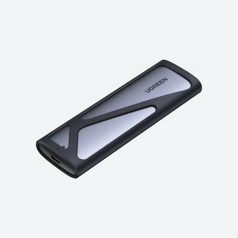 [70532] UGREEN ‎2-In-1 M.2 NVMe SSD Enclosure Adapter, Aluminum USB 3.1 GEN 2, 10Gbps CM353-USB C+USB-A M.2 M Key-Hard Drive-10G-70532
