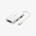 UGREEN 20417 MD114 mini DP to HDMI VGA DVI Converter White