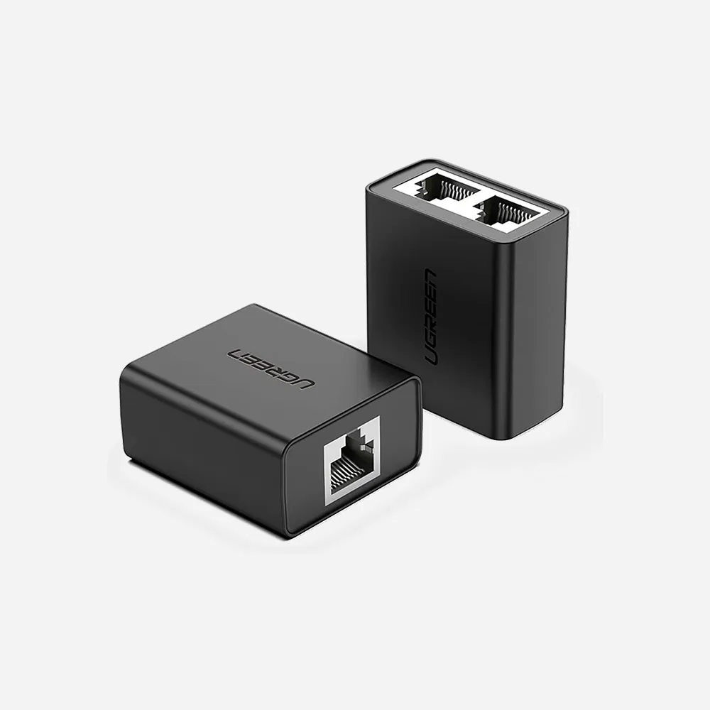 [50923] UGREEN 50923 RJ45 Splitter Adapter 2 Pack Black