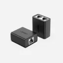 UGREEN 50923 RJ45 Splitter Adapter 2 Pack Black