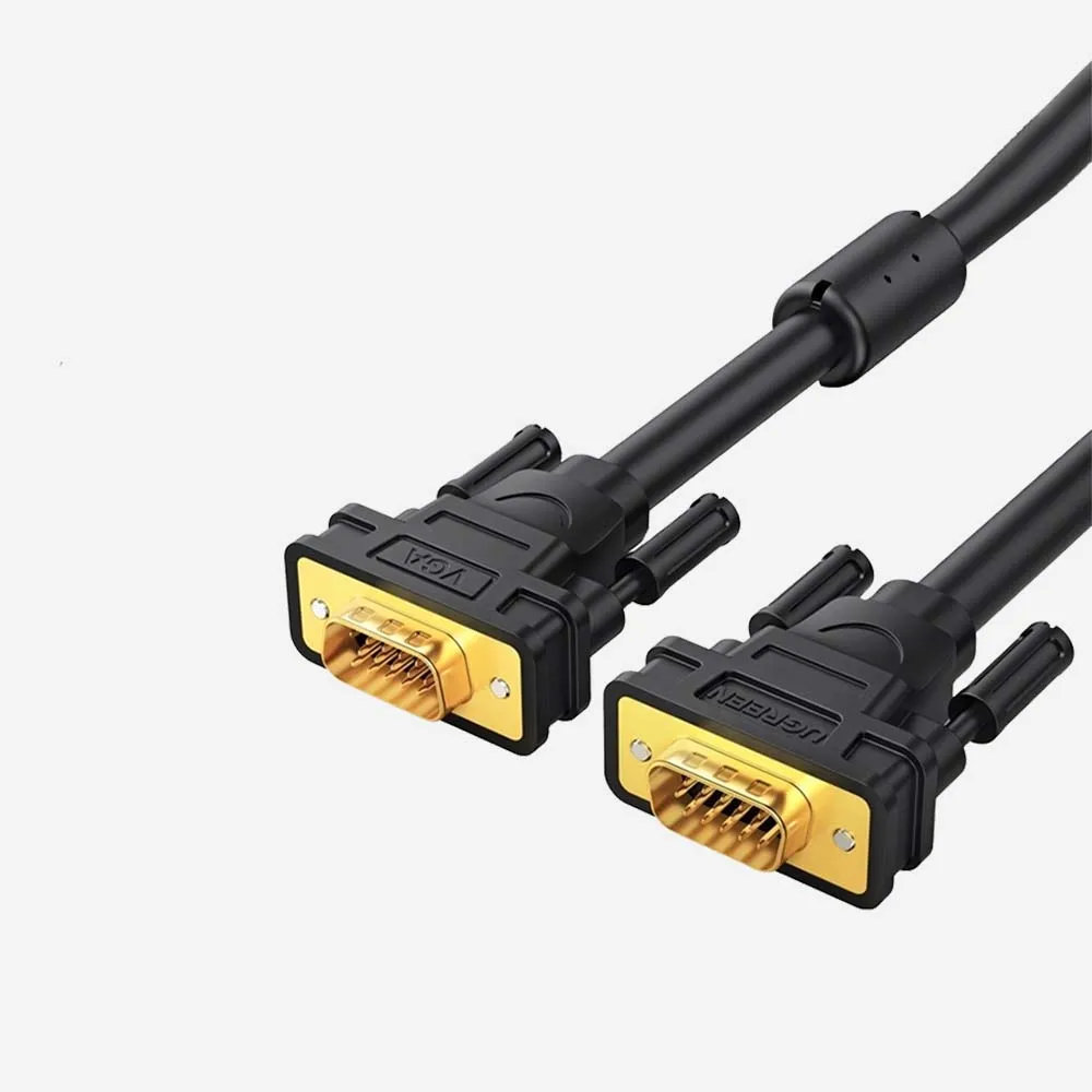 UGREEN 11631 3m VGA Male to Male Cable Black