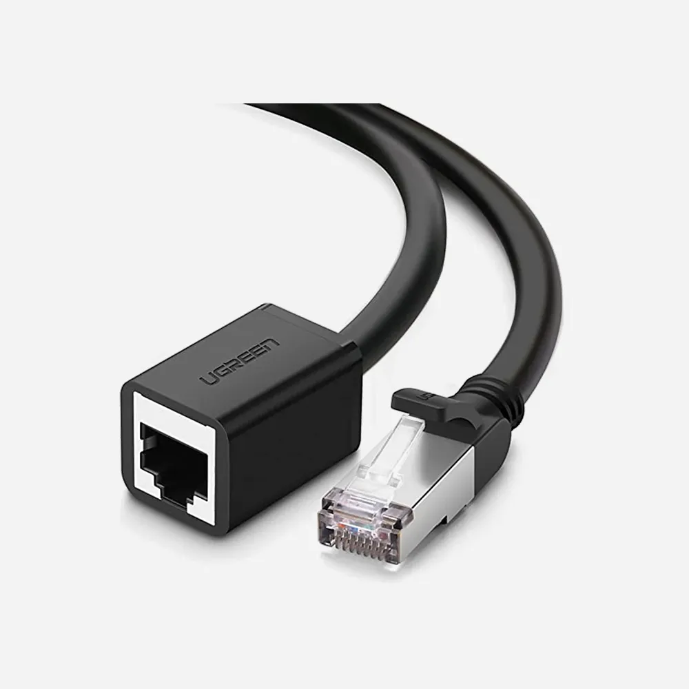 UGREEN Cat 6 2m Female RJ45 to Male Ethernet Cable Black (11281)