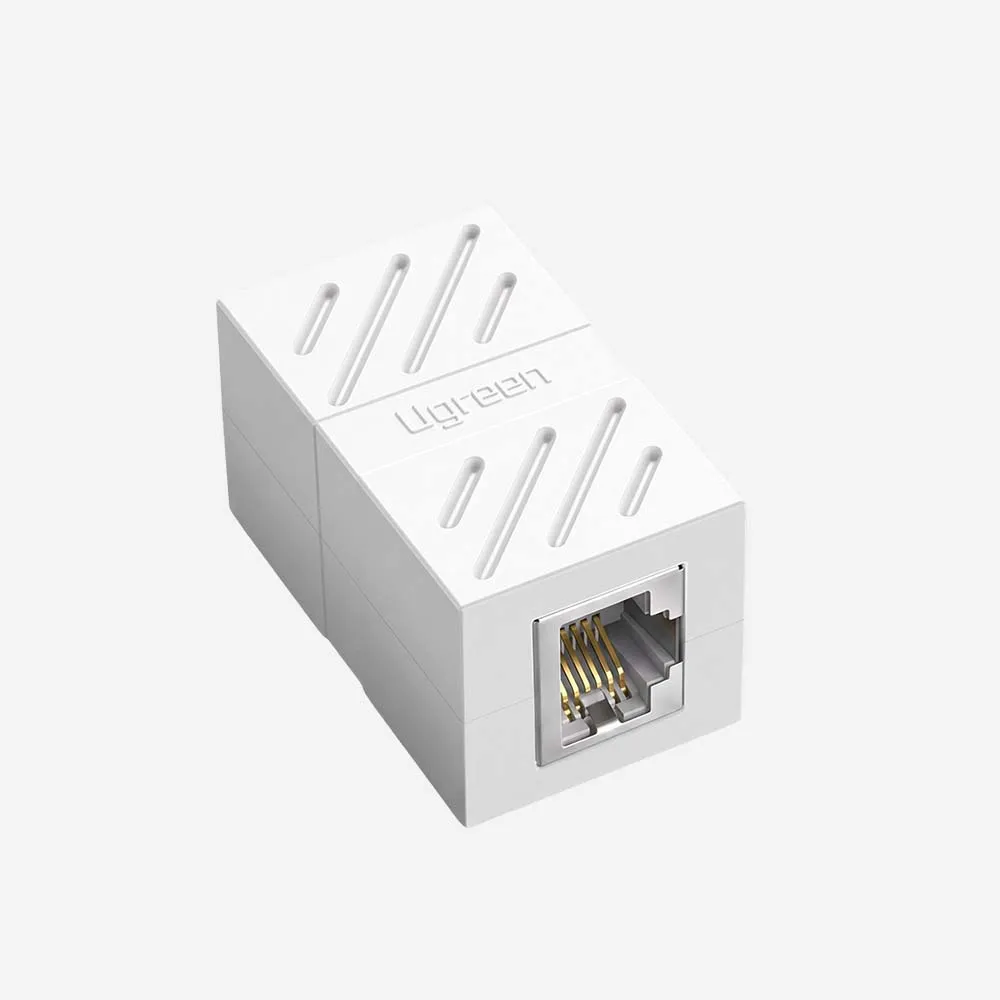 [20311] UGREEN 20311 RJ45 Keystone Jack-Inline Coupler Female/F 1pc White