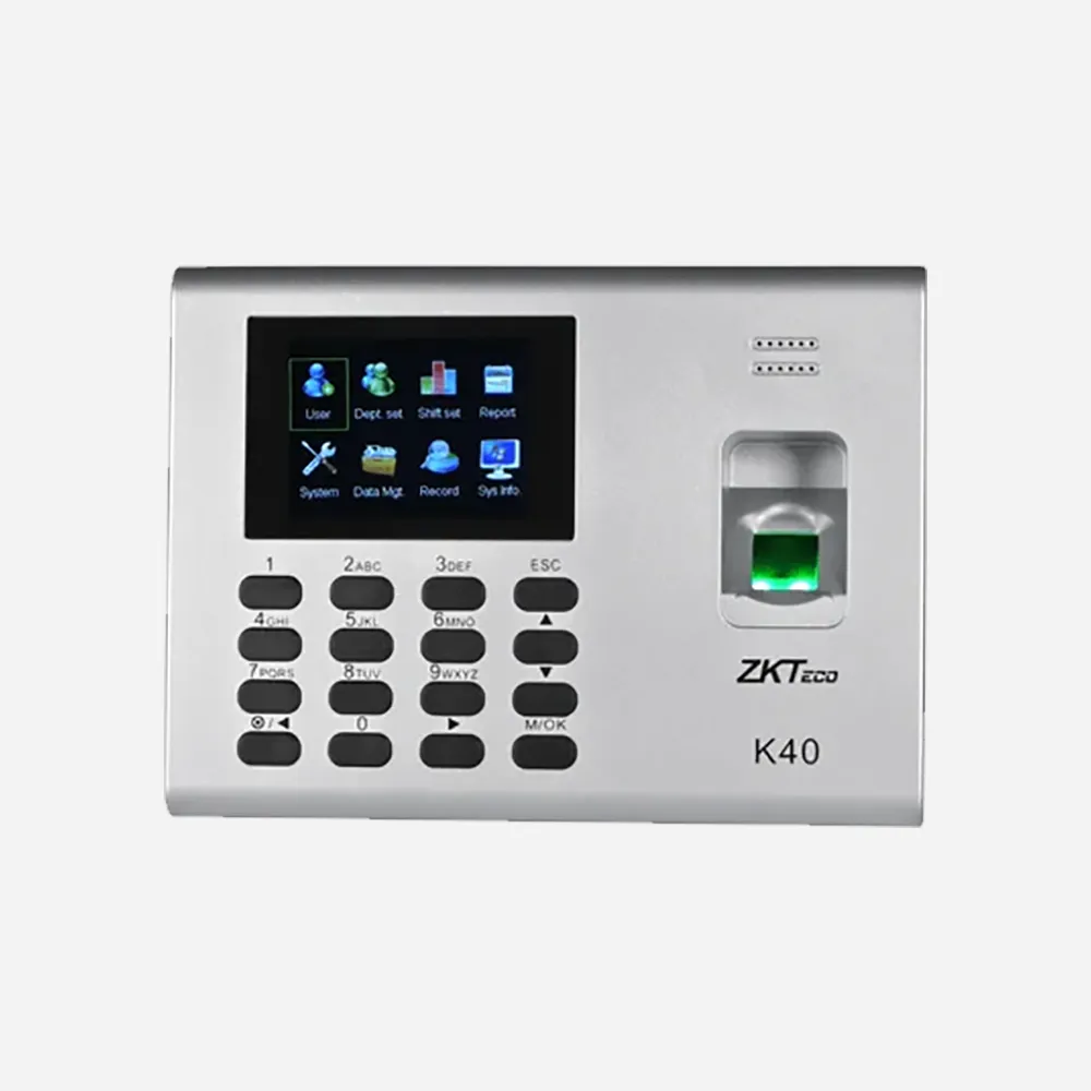 ZKTeco K40 Pro Biometric Time & Attendance Terminal – Fingerprint & Access Control (Card, PIN, USB)