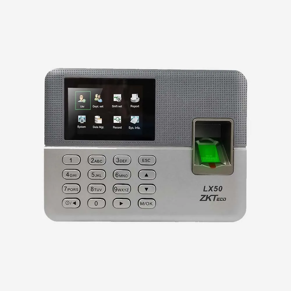 [LX50] ZKTeco LX50 2.8-inch TFT Biometric Terminal – Fingerprint Time & Attendance & Access Control (USB)