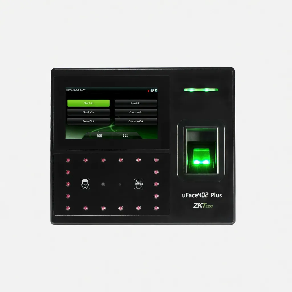 ZKTeco UFace 402 Silk ID Biometric Time & Attendance Terminal – Facial Recognition & Access Control (Card, PIN, USB)