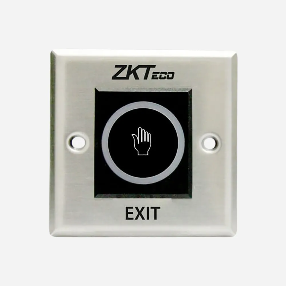 [TLEB101-R] ZKTeco TLEB101 R Touchless Exit Button Infrared Sensor Door Release with Remote for Access Control 12V DC