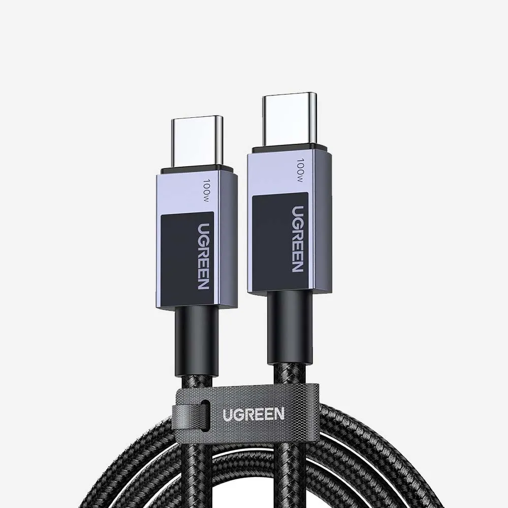 UGREEN 45063 L512 USB-C to USB-C PD Fast Charging Cable Space 100W Gray 1m